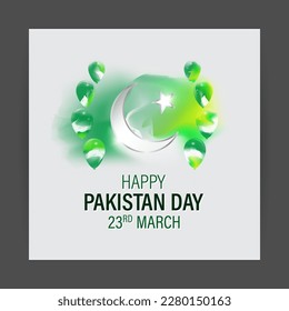 Vector illustration concept of Pakistan day