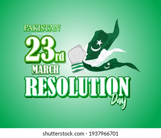 Vector Illustration Concept Pakistan National Day Stock Vector (Royalty ...