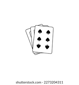 vector illustration of concept playing cards