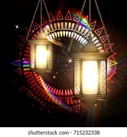 Vector illustration of the concept of Ramadan