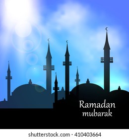 Vector illustration of a concept of Ramadan, Islam.
