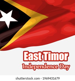 Vector illustration concept of Restoration of Independence Day in East Timor. May 20.