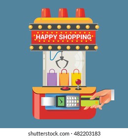 Vector illustration concept  for retail shopping
