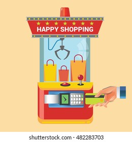 Vector illustration concept  for retail shopping