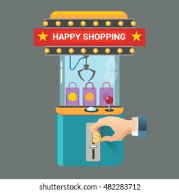 Vector illustration concept  for retail shopping