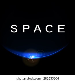 Vector illustration of the concept of space