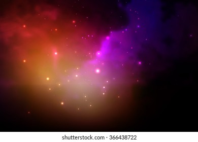 Vector illustration of the concept of space, abstract background.