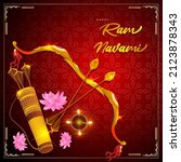 Vector illustration concept of Spring Hindu festival, Shree Ram Navami