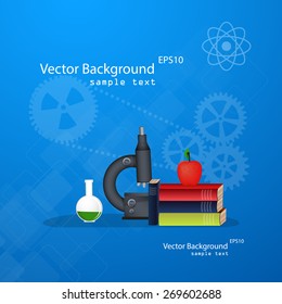 Vector illustration of the concept of training with flat icons.