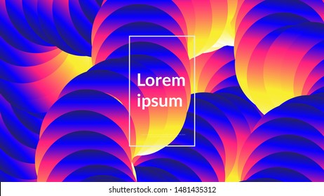 Vector illustration concept with universal abstract shapes, text for website design and development, app, responsive, programming, seo, maintenance, banner. Landing page template