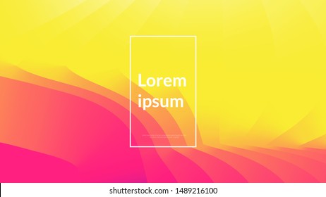 Vector illustration concept with universal abstract shapes, text for website design and development, app, responsive, programming, seo, maintenance, banner. Landing page template