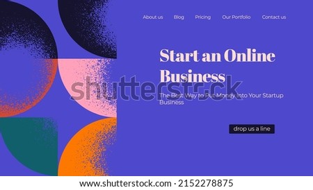 Vector Illustration Concept With Universal Abstract Shapes, Text For Website Design And Development, App, Responsive, Programming, Seo, Maintenance, Banner. Landing Page Template
