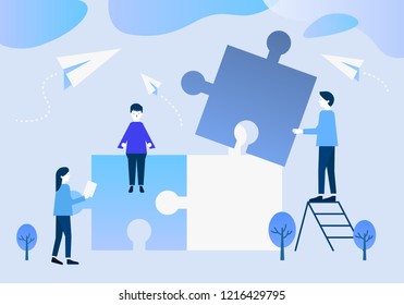 Vector illustration concept for web banner, business presentation.
