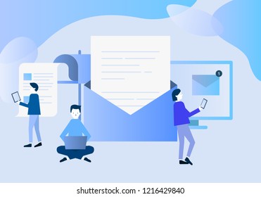 Vector illustration concept for web banner, business presentation.