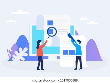Vector illustration concept for web banner, business presentation.