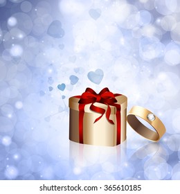 Vector illustration of the concept of wedding, engagement.