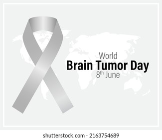 Vector illustration concept of World Brain Tumor Day banner