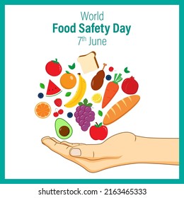 Vector illustration concept of World Food Safety Day banner