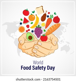 Vector illustration concept of World Food Safety Day banner