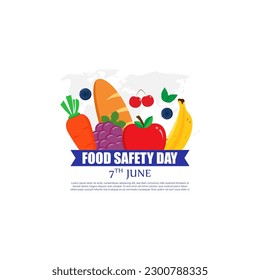 Vector illustration concept of World Food Safety Day banner