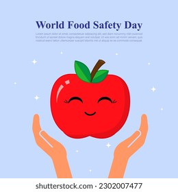 Vector illustration concept of World Food Safety Day banner