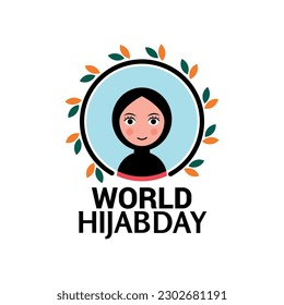 Vector illustration concept for World Hijab Day celebration