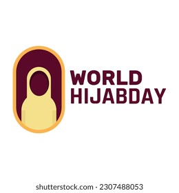 Vector illustration concept for World Hijab Day celebration