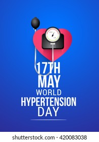 Vector illustration concept of world hypertension day.