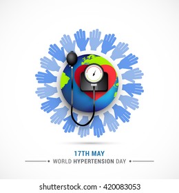 Vector illustration concept of world hypertension day.