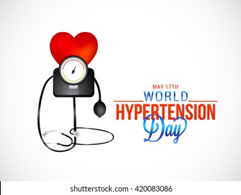 Vector illustration concept of world hypertension day.