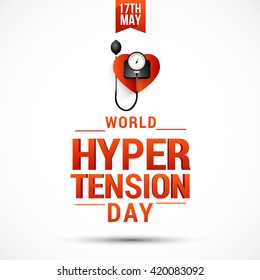 Vector illustration concept of world hypertension day.