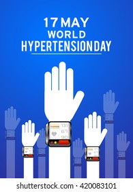 Vector illustration concept of world hypertension day.