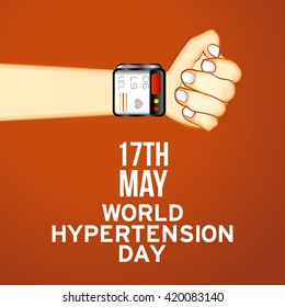 Vector illustration concept of world hypertension day.