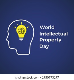 Vector illustration concept of World Intellectual Property Day, 26 April.