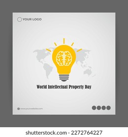 Concepto de ilustración de vectores del Día Mundial de la Propiedad Intelectual