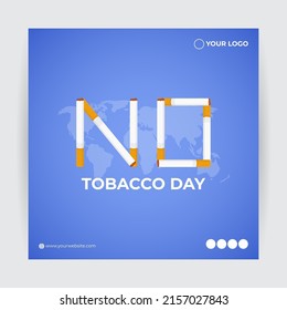 VECTOR ILLUSTRATION OF CONCEPT FOR WORLD NO TOBACCO DAY,