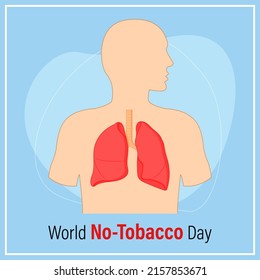 ILUSTRACIÓN VECTORIAL DEL CONCEPTO PARA EL MUNDO SIN DÍA DEL TABACO,