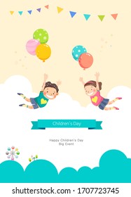 vector illustration concepts for Children's Day.