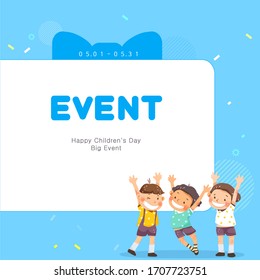 vector illustration concepts for Children's Day.