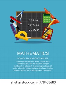 Vector illustration concepts for mathematics education and knowledge.
Mathematic science. Concepts for web banner and promotional material.