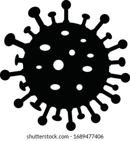 vector illustration of conceptual health virus design