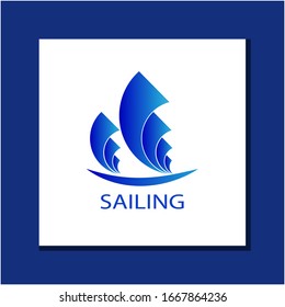vector illustration of conceptual sailing design