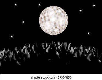  Vector illustration of concert