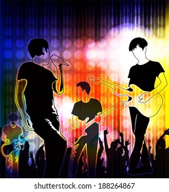 Vector illustration of concert background