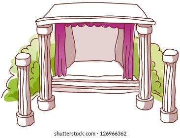 A vector illustration of a concert hall