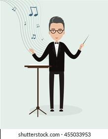 Vector illustration of conductor