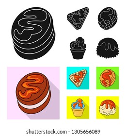 Vector illustration of confectionery and culinary icon. Collection of confectionery and product stock symbol for web.