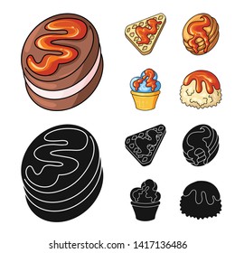 Vector illustration of confectionery and culinary icon. Collection of confectionery and product stock vector illustration.