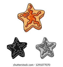 Vector illustration of confectionery and culinary logo. Collection of confectionery and product stock symbol for web.