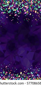 Vector illustration of confetti background. Illustration.